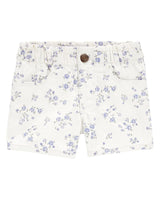 Short En Sergé Froncé À Imprimé Fleuri OshKosh - Blanc