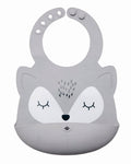 Babero de silicona Tiny Twinkle - Gris