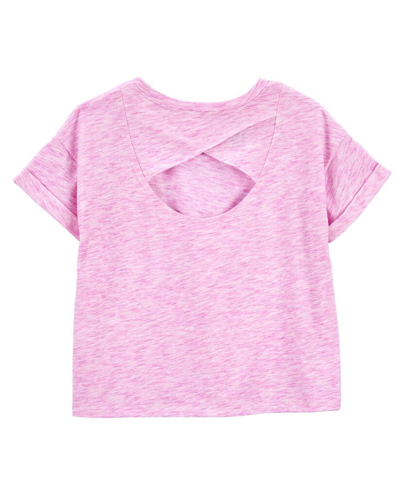 OshKosh T-shirt Espacement Dans Le Dos Ouvert - Rose