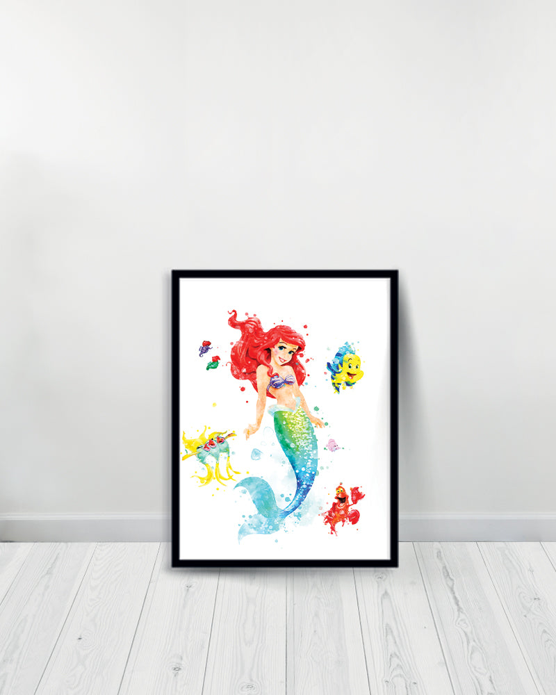 Decorative Table - Ariel Disney Princess & Friends - Black