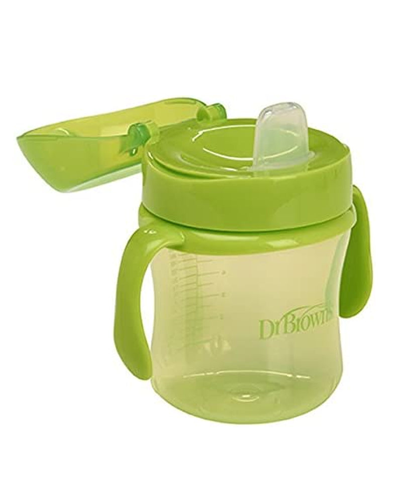 Dr. Brown's Transition Cup 180ml with Handles 6M+ - Green