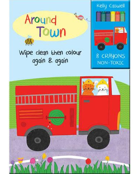 Around Town + 6 Crayons