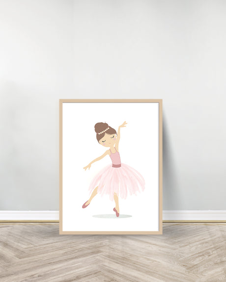 Ensemble de 3 Tableaux décoratifs - Les trois Ballerines - Bois