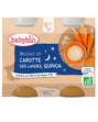 Babybio Pot bonne nuit Carotte & Quinoa 2x200g