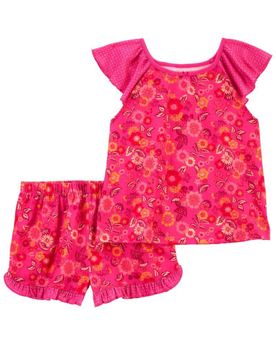 Pyjama 2 Pièces Carter's - Fleurs Rose