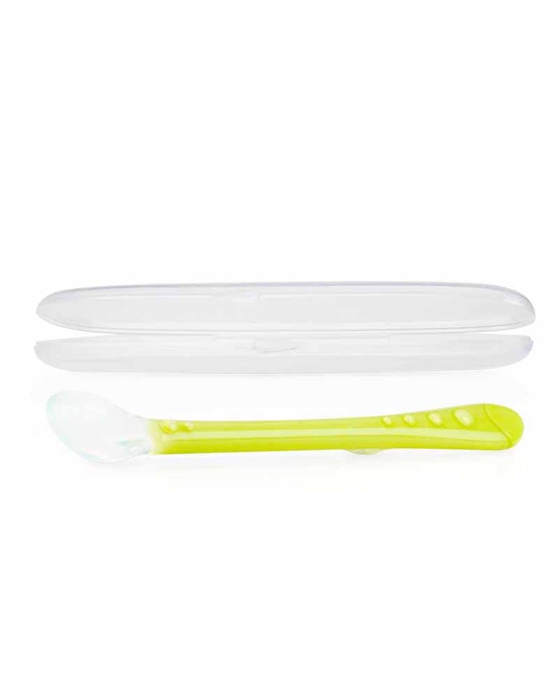 Nûby Soft Silicone Spoon 6m+ - Yellow