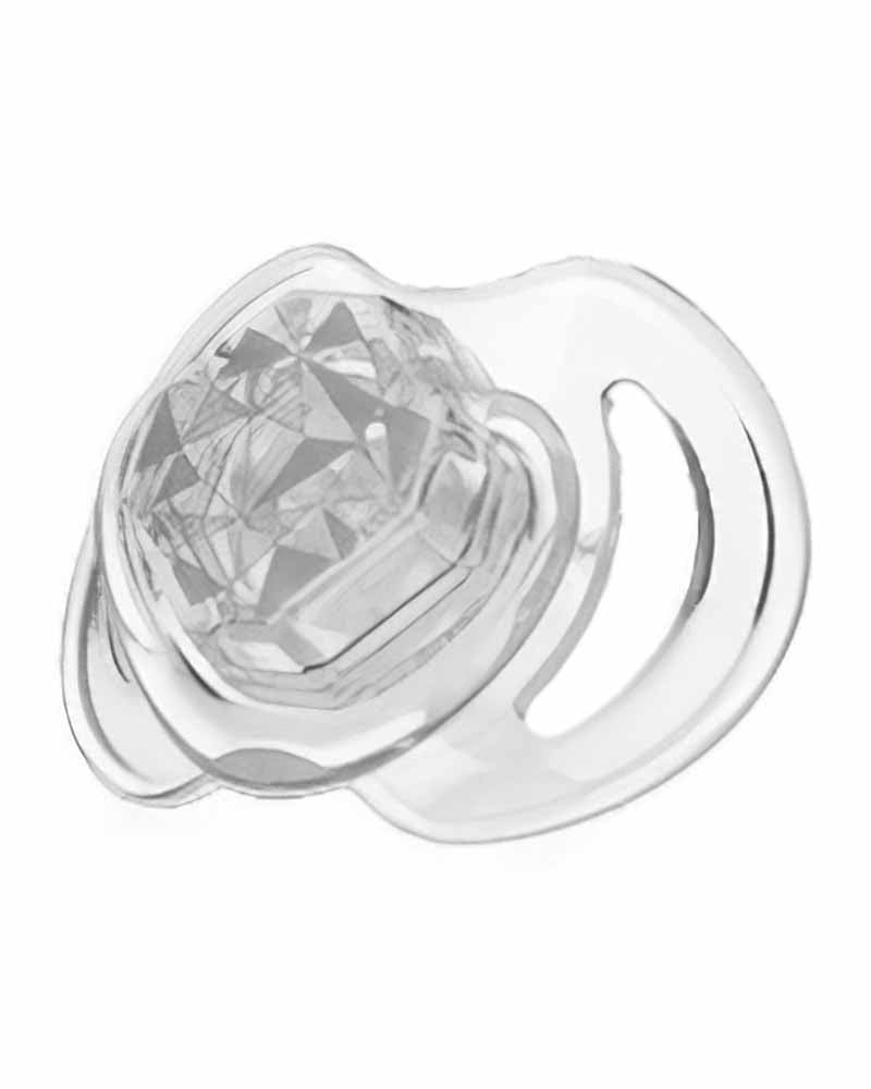 Sucette Nûby Little Gems Diamant Argenté 0-6m