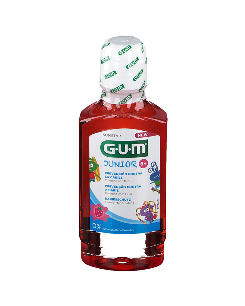 G.U.M Junior 6+ Bain de bouche Fraise - 300ml