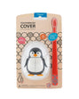 Brosse à dent Flipper avec couvercle - Pingouin