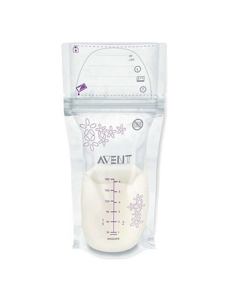 Sachets de Conservation du Lait Maternel Avent 180ml - 25 Sachets