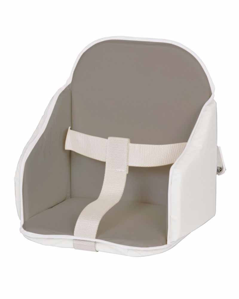 Candide PVC Bordered Chair Cushion Grey/White
