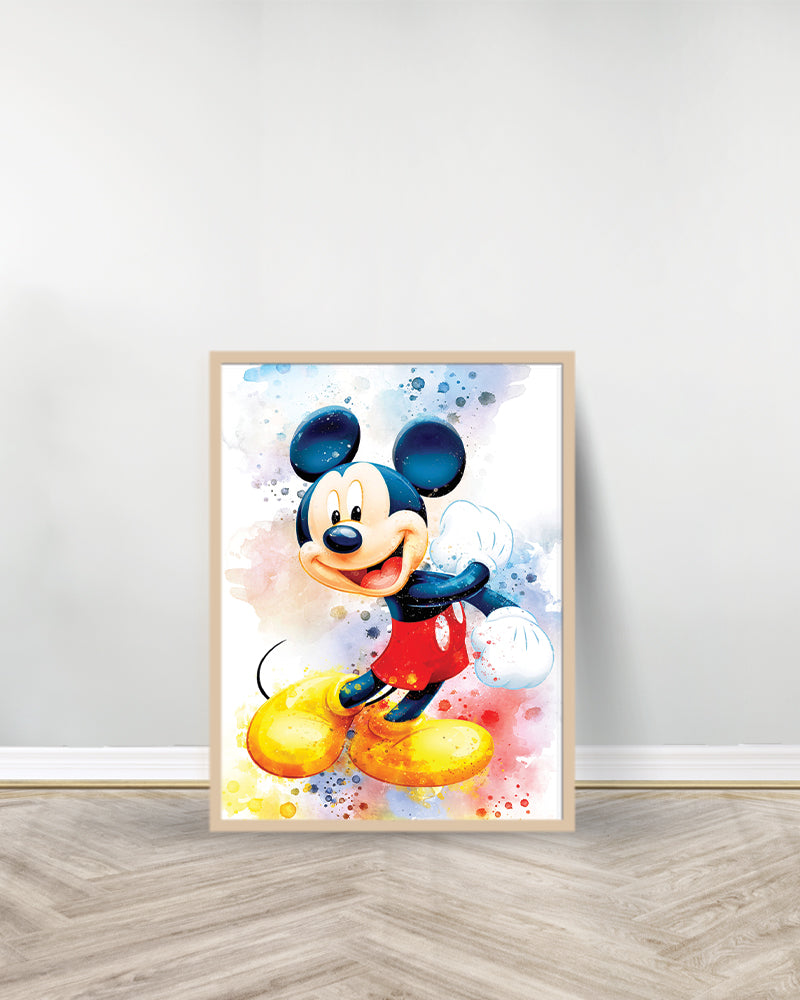 Un Tableau décoratif - Mickey Mouse - Bois