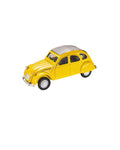 Mondo Motors Citroen 2CV Vintage Mini Collectible Car - Yellow