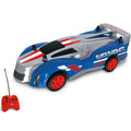 Mondo Motors Hot Wheels RC Race Team Car + Remote Control - Gray & Blue
