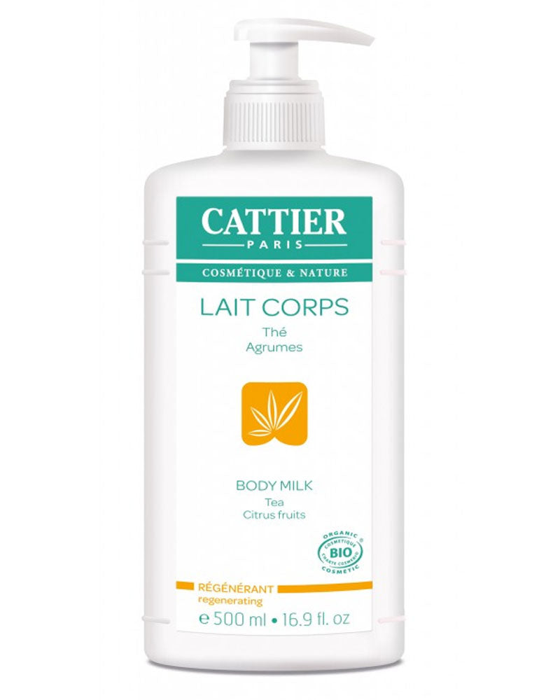 Cattier Lait de Corps Régénérant Thé & Agrumes - 500ml