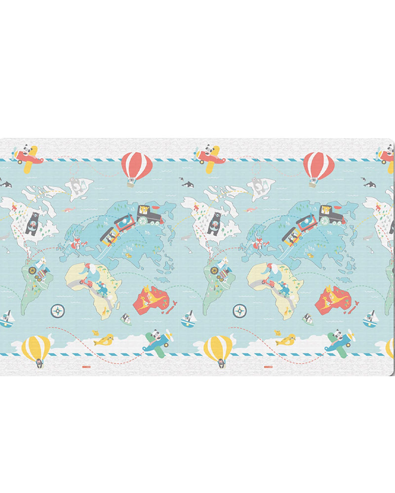 Skip Hop Tapis de Jeu Réversible Double Play - Petits Voyageurs