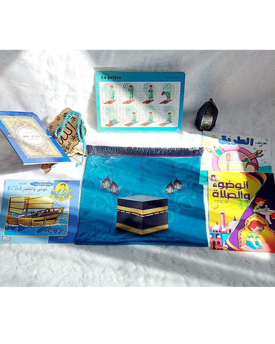 Pack prière pour enfant 4-7ans - Kaaba Bleu