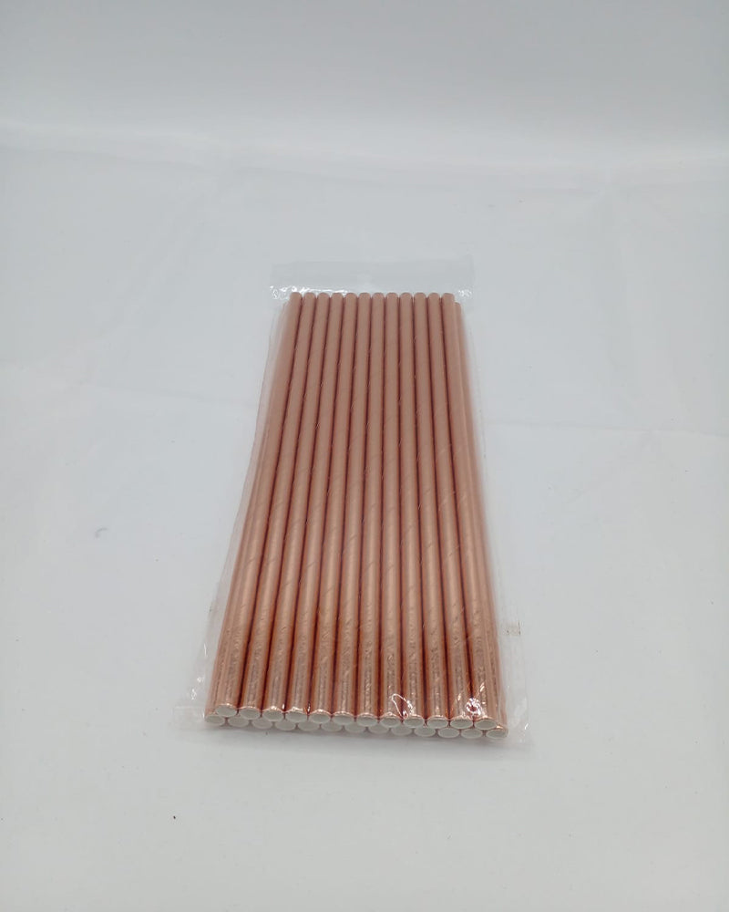 Disposable Paper Straws - Bronze