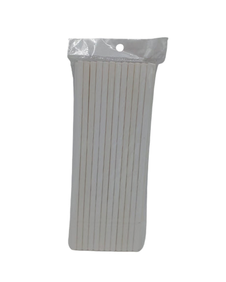 Disposable Paper Straws - White