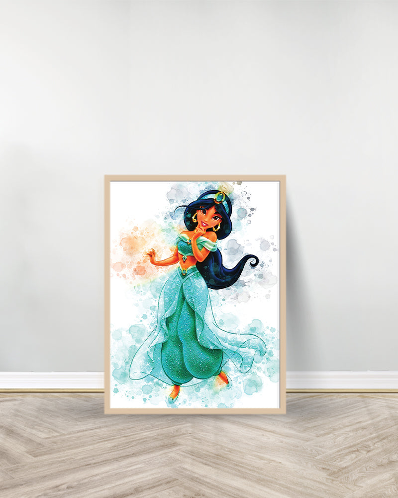 Un Tableau décoratif - Jasmine Disney Princesse - Bois