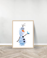 Set of 3 decorative paintings - Frozen | Olaf - Wood