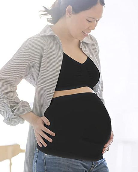 حزام دعم للبطن للنساء الحوامل ميديلا - أسود