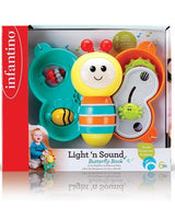 Infantino Livre Papillon Lumineux et Sonore 6M+