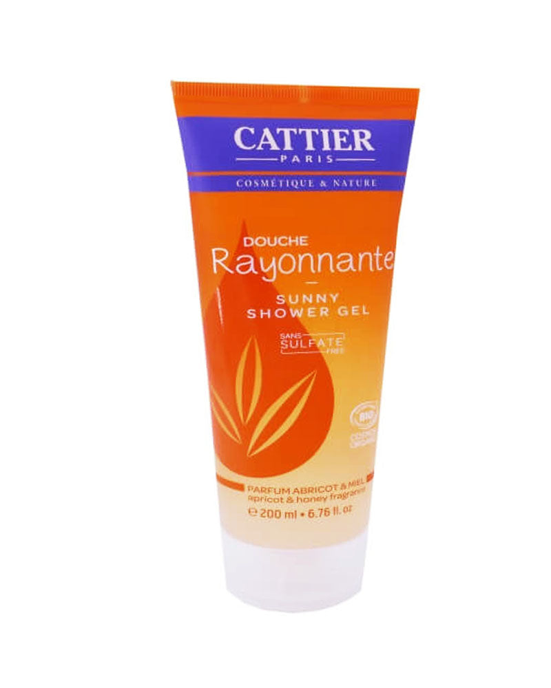 Cattier Gel Douche Rayonnante Sulfate Abricot Et Miel - 200ml