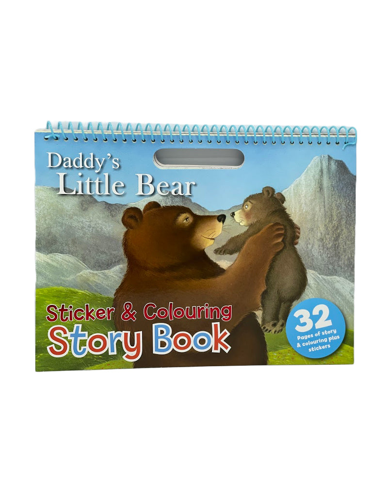 Daddy's Little Bear - Sticker & Colouring Story Book