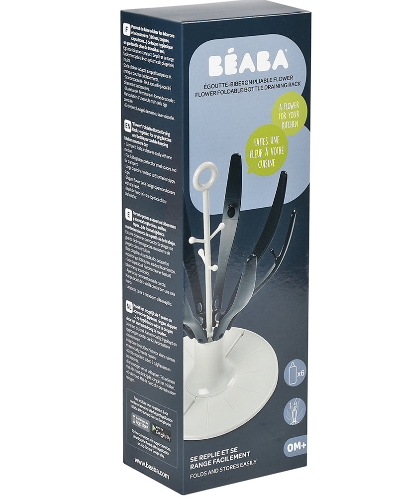 Égoutte Biberon Pliable Beaba Flower - Séchage Hygiénique & Design