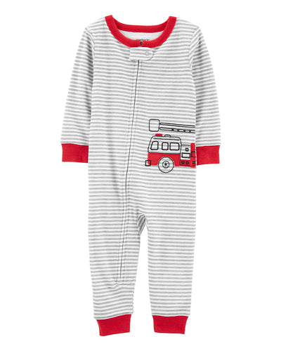 Grenouillère en Coton Sans Pied Carter's - Camion de pompier
