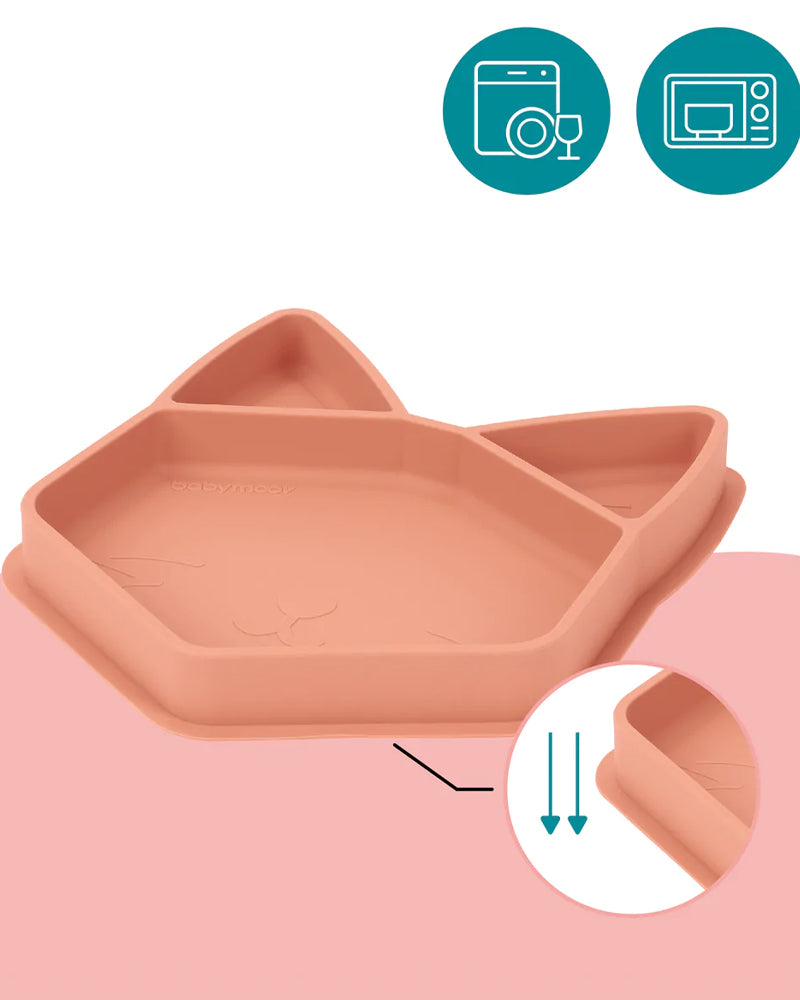 Babymoov Assiette Compartimentée ISY Plate Renard En Silicone
