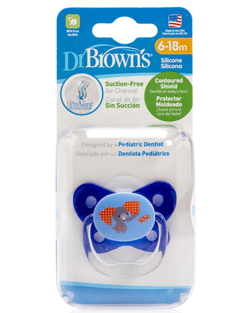 Dr. Brown's Sucette BUTTERFLY SHIELD Stage2 6-18M - Blue