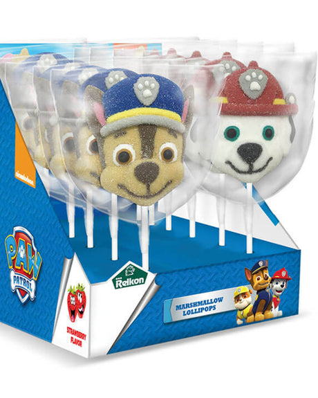 Relkon Paw Patrol Marshmallow Lollipops - Pink