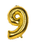 Number Balloon 9 - Gold