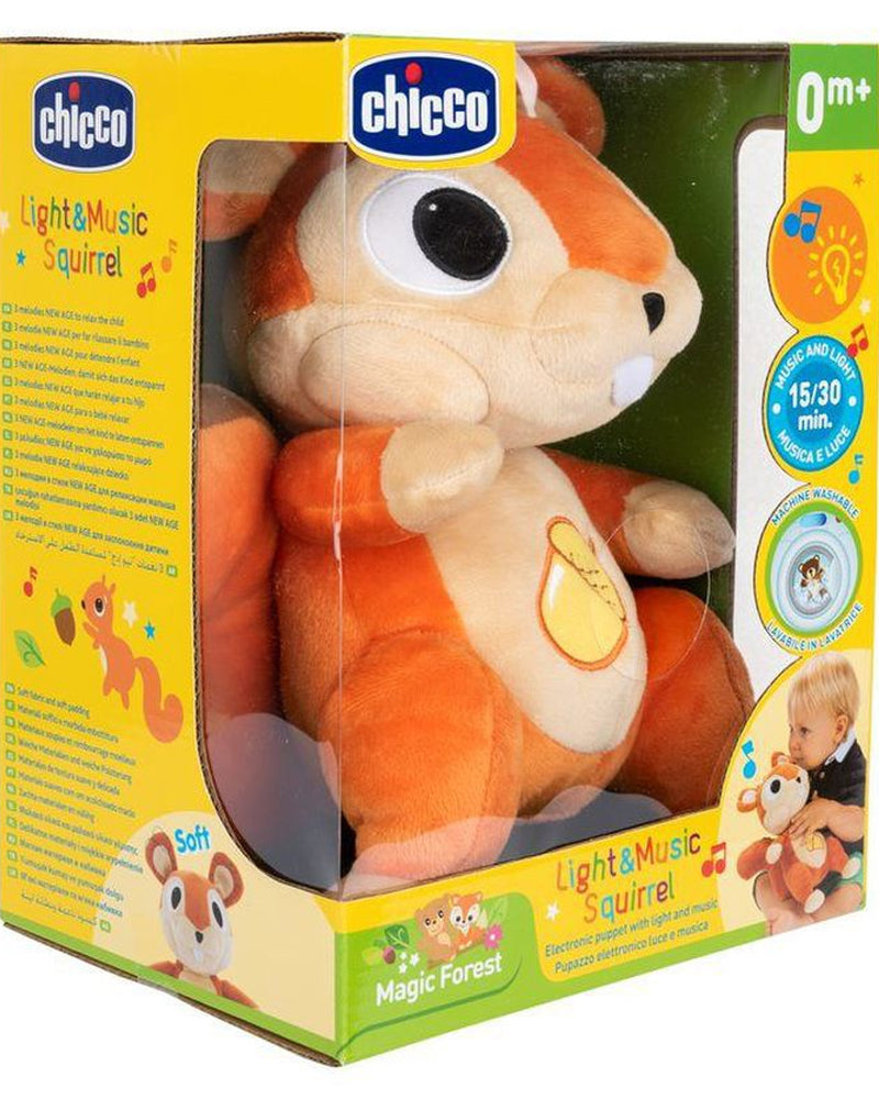 Chicco Squirrel Plush with Light and Sounds 0M+