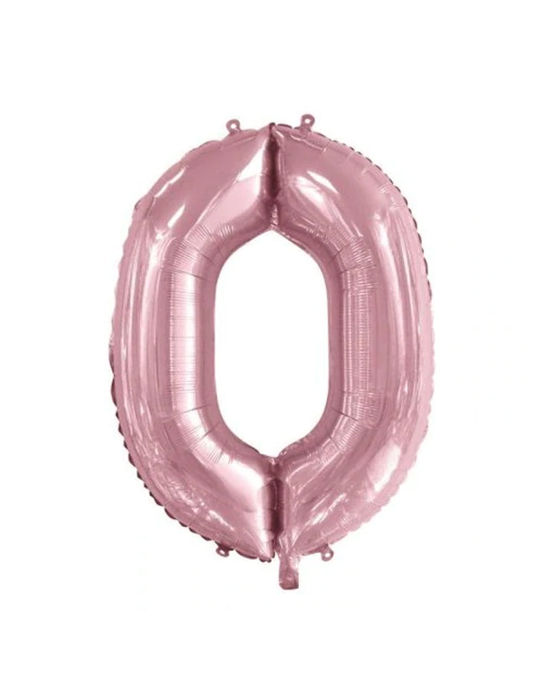 Number Balloon 0 - Pink