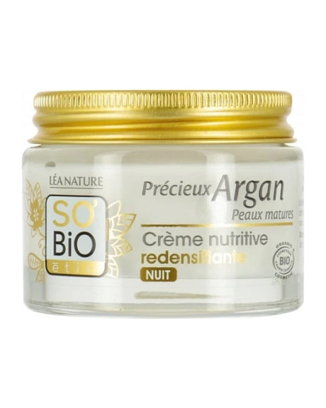 So Bio Crème Visage Nutritive Peaux Matures Nuit Précieux Argane 50ml