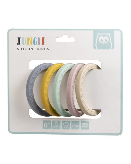 Eurekakids - Anneaux Jungle Silicone Ball 0M+