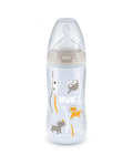 Nuk Biberon PP 300ml tétine en silicone 0-6 mois - Beige