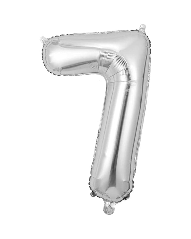 Number Balloon 7 - Silver