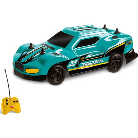 Mondo Motors Hot Wheels RC Race Team Voiture + Télécommande - Vert & Noir