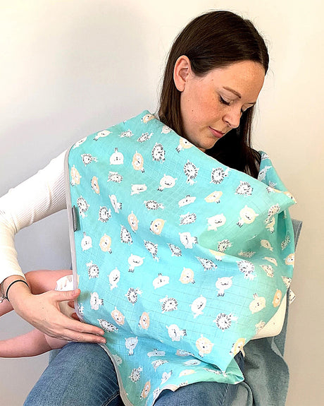 6-in-1 Muslin Nursing Cover - Adorable Lion