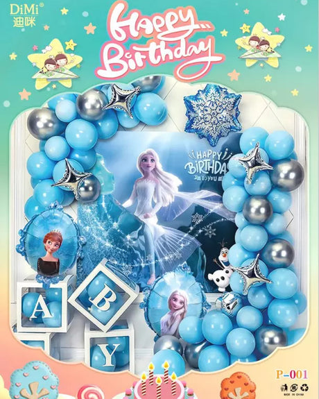 Ensemble de Ballons de décoration d'anniversaire - Frozen