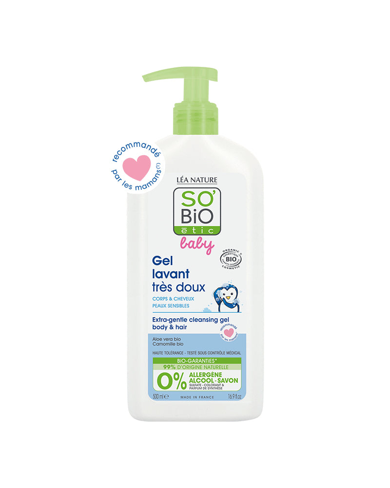 SO BIO BABY Gel Lavant Très Doux - 500ml