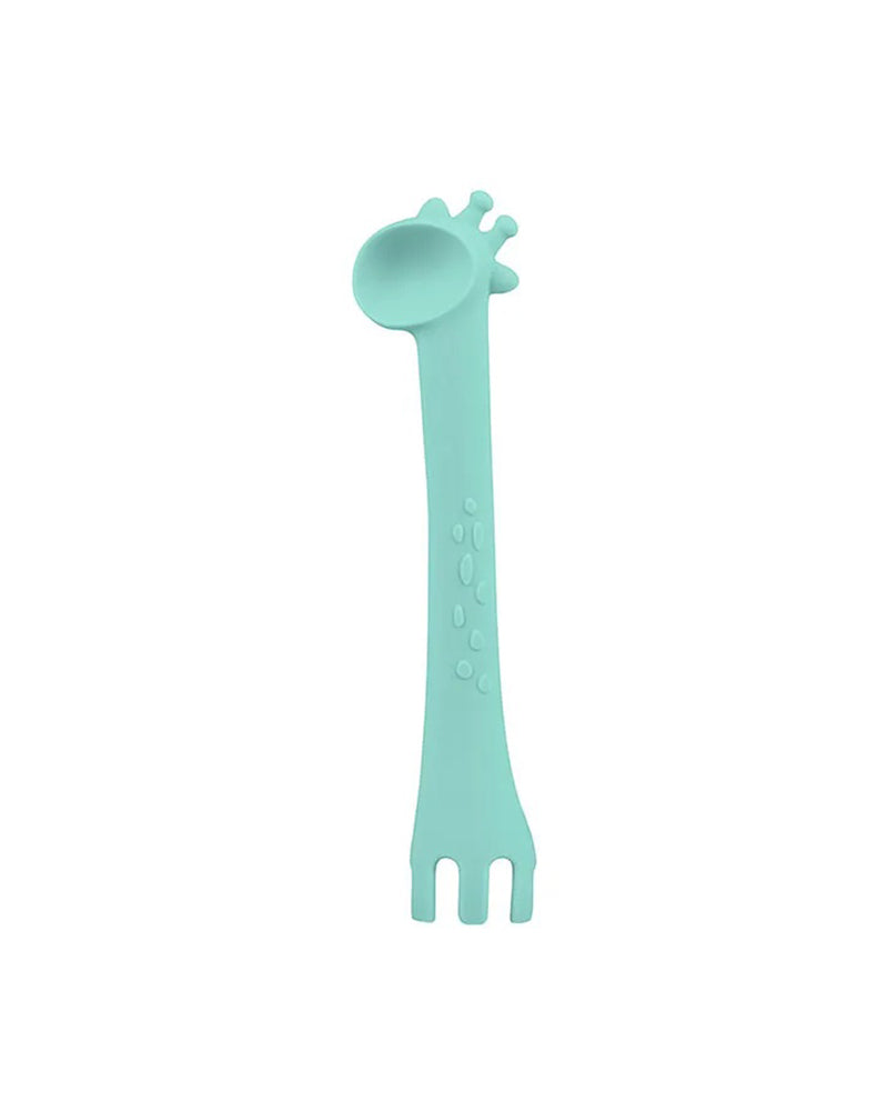 Kikkaboo Giraffe Silicone Spoon - Mint