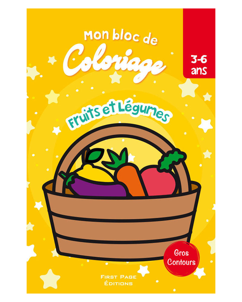 Mon Bloc coloriage - Fruits & Légumes