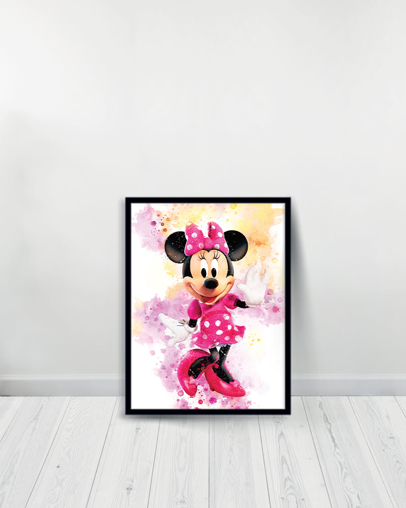 Un Tableau décoratif - Minnie Mouse - Noir