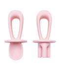 Cubiertos de aprendizaje de silicona Tiny Twinkle - Rosa