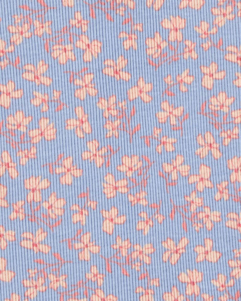 T-Shirt Côtelé À Imprimé Floral OshKosh - Bleu